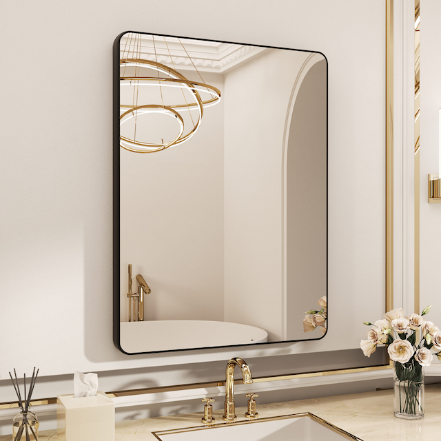 Modern Aluminum Micro-arc Framed bathroom Vanity Mirror